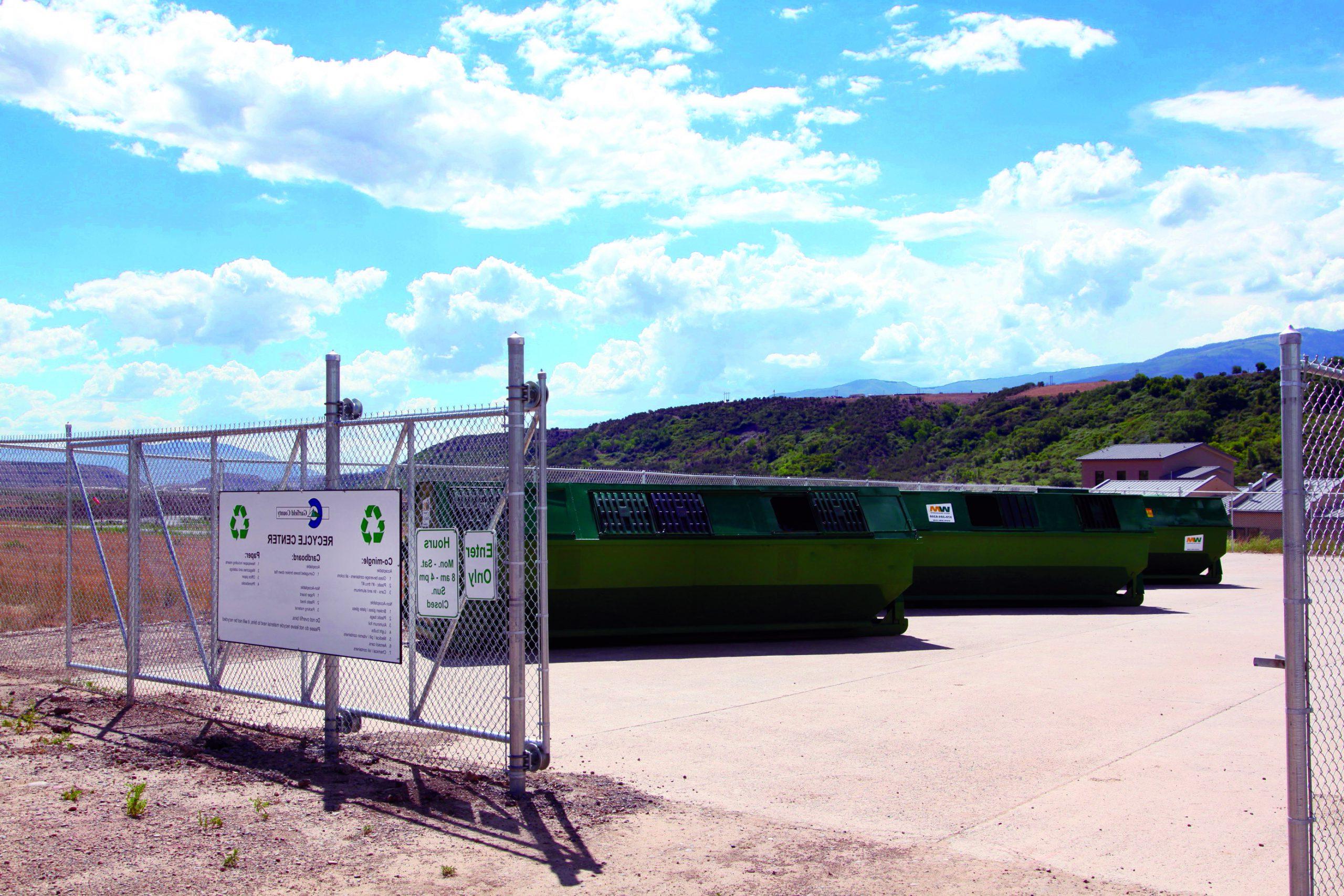 The Garfield County recycling center in Rifle, Colorado. 